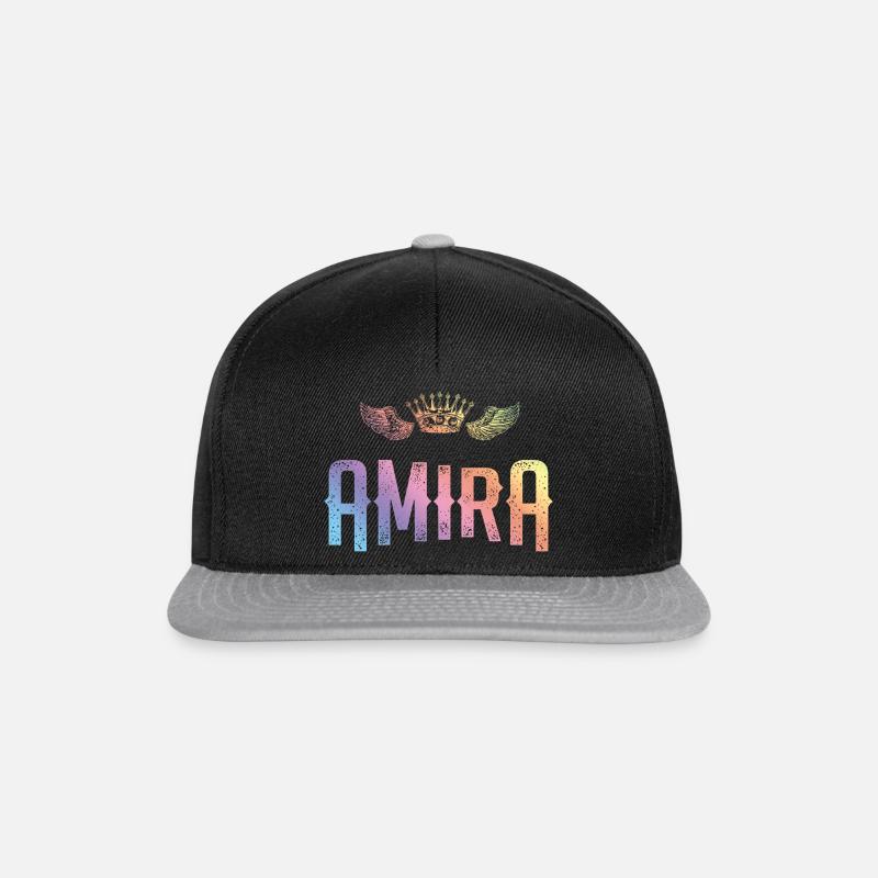 Amira - Snapback Cap - Schwarz/Grau