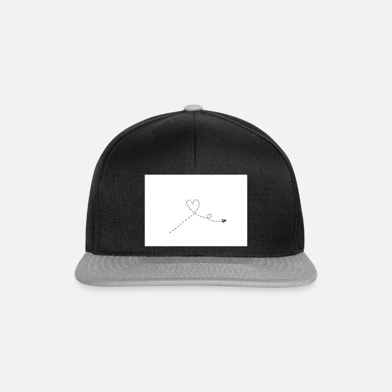 Papierflieger - Snapback Cap - Schwarz/Grau