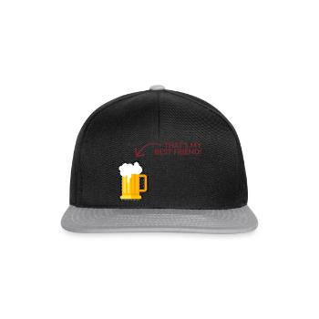 That´s my best Friend - Snapback Cap - Schwarz/Grau - Vorne