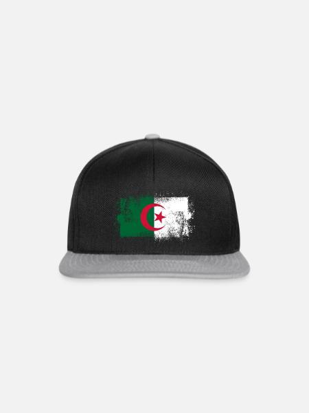 Algerien - Snapback Cap - Schwarz/Grau
