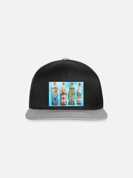 Flaschenpost - Snapback Cap - Schwarz/Grau