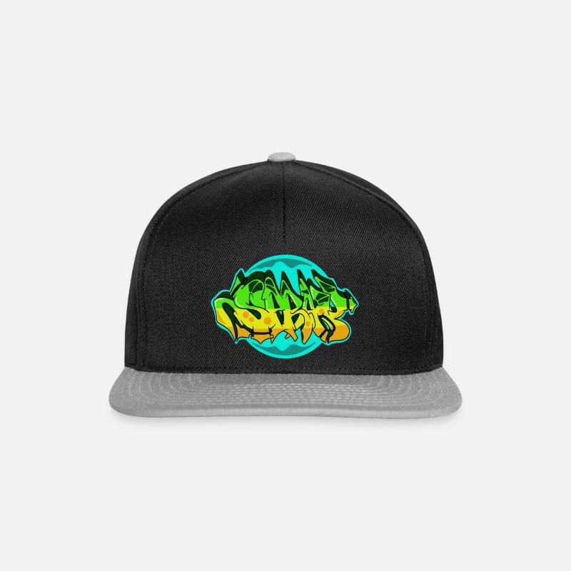 Spray Grafitti - Snapback Cap - Schwarz/Grau