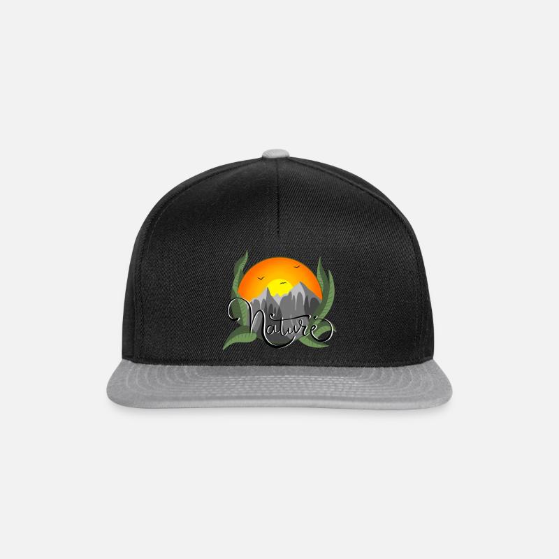 Nature - Snapback Cap - Schwarz/Grau