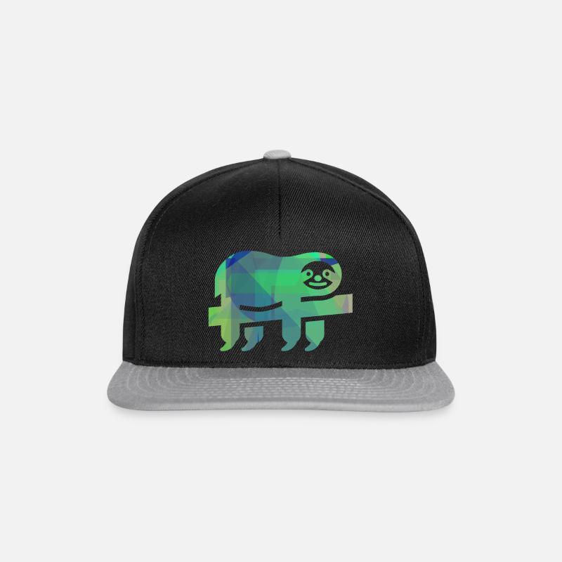 Faultier - Snapback Cap - Schwarz/Grau