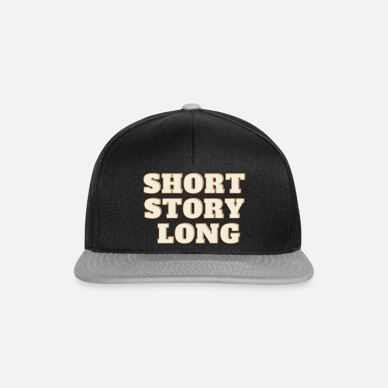 short story long - Snapback Cap - Schwarz/Grau