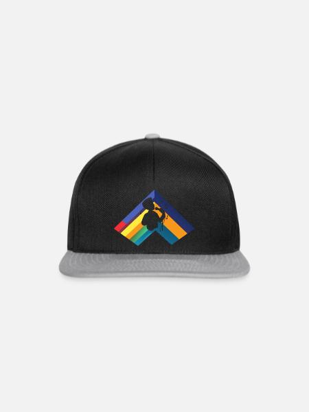 Gesang Singen Jazz - Snapback Cap - Schwarz/Grau