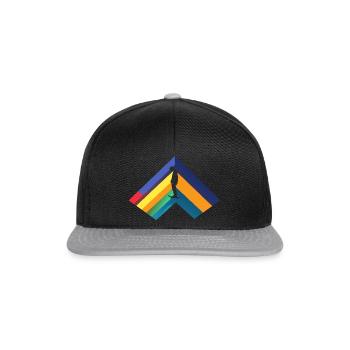 Skateur Skateboard Skateur - Casquette snapback - noir/gris - Devant