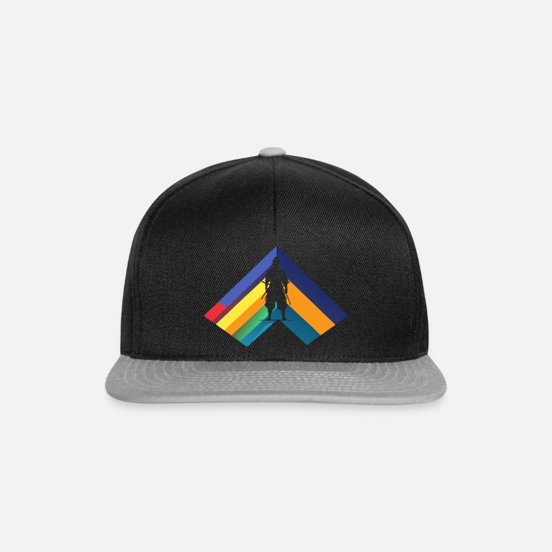 Samouraï Karaté Ninja - Casquette snapback - noir/gris