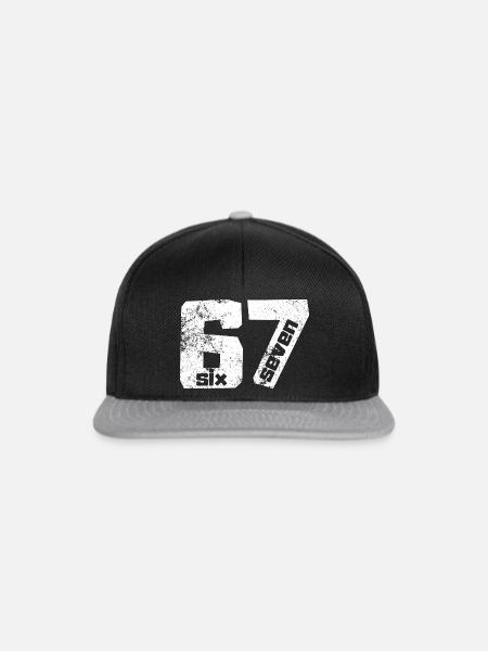 67 Six Seven - Snapback Cap - Schwarz/Grau
