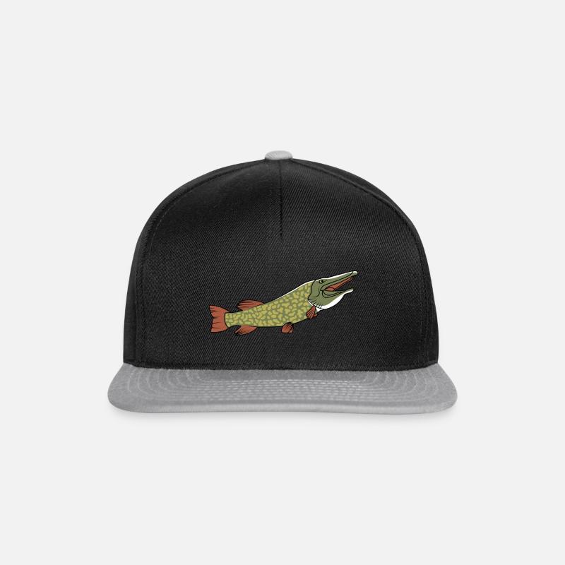 The friendly pike - Snapback Cap - black/grey