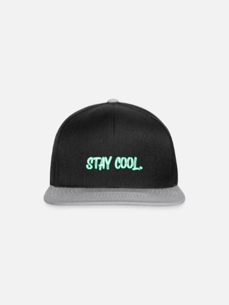 stay cool - Snapback Cap - Schwarz/Grau