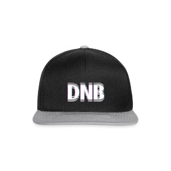 DNB - Drum n Bass Drum'n'bass Music D'n'B - Casquette snapback - noir/gris - Devant