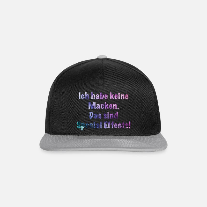 Je n’ai pas de défauts. - Casquette snapback - noir/gris