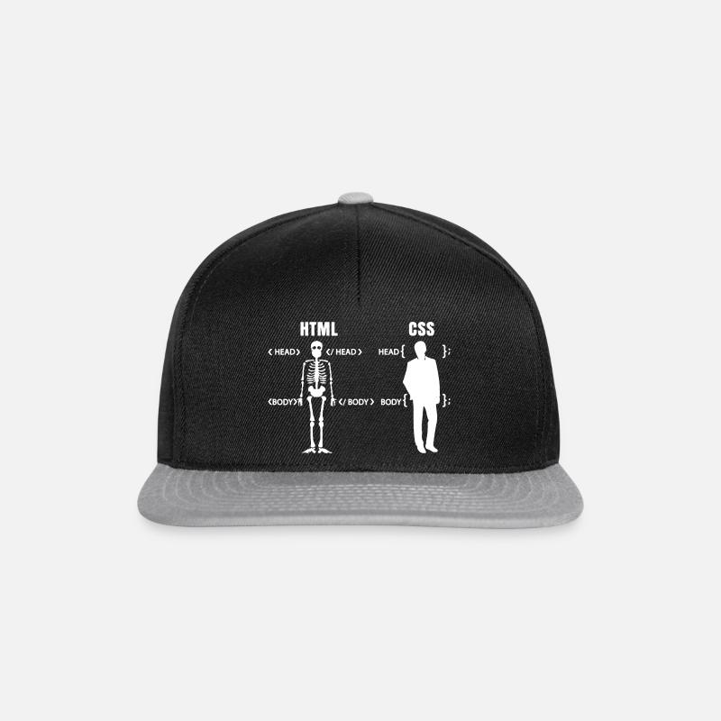 Developer Coder Definition Funny Programmer spruch - Snapback Cap - Schwarz/Grau