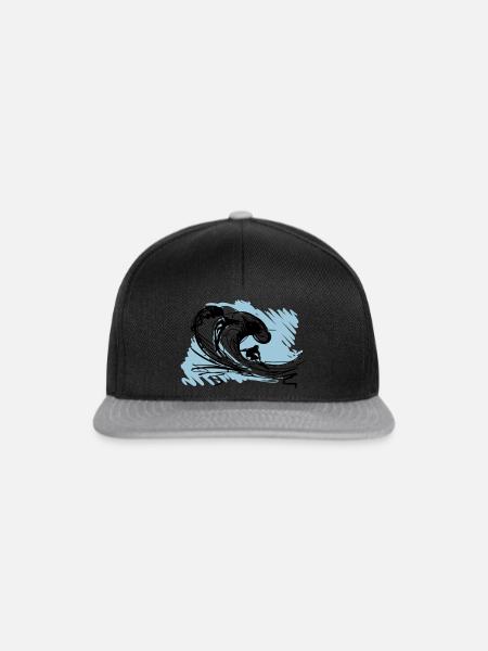 Surf barrel - Snapback Cap - black/grey