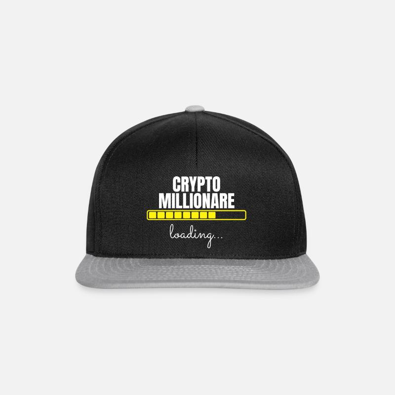 Crypto Millionare loading - Snapback Cap - Schwarz/Grau