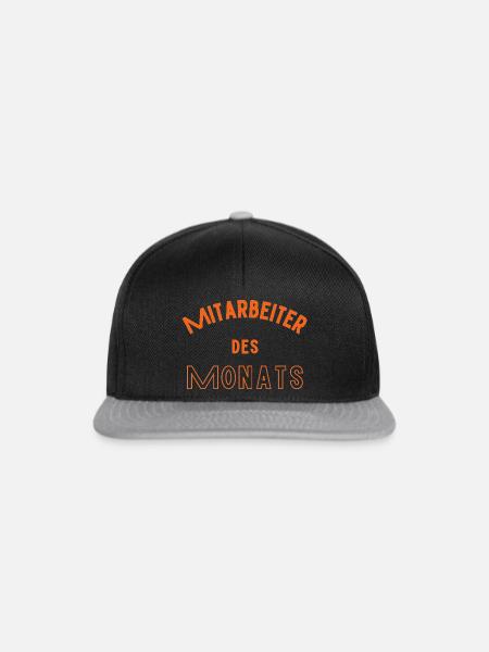 Mitarbeiter des Monats - Snapback Cap - Schwarz/Grau