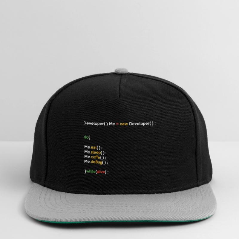 Eat Sleep Code Repeat Coder Programmer Software De Snapback Cap