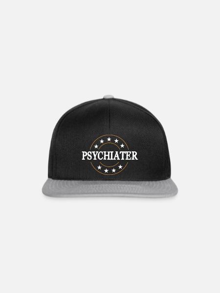 Psychiater Beruf - Snapback Cap - Schwarz/Grau