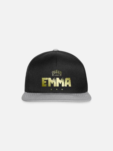 Emma - Snapback Cap - Schwarz/Grau