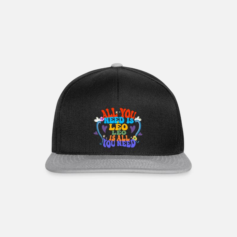 Leo - Snapback Cap - black/grey