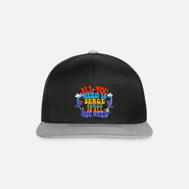 Serge - Snapback Cap - Schwarz/Grau