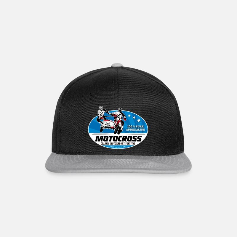 Sidecarcross - Sidecar Moto Cross - Snapback Cap - black/grey
