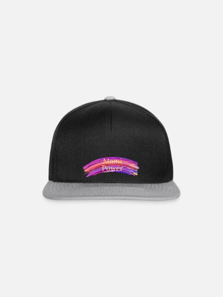 Frauen Power für Mamis - Snapback Cap - Schwarz/Grau