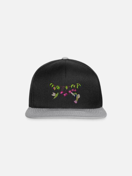 Hummingbirds Kolibri - Snapback Cap - Schwarz/Grau