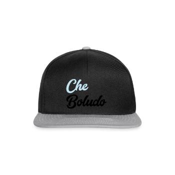 Che boludo t shirt - Snapback Cap - Schwarz/Grau - Vorne