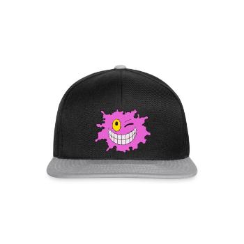 Éclaboussure violette - Casquette snapback - noir/gris - Devant