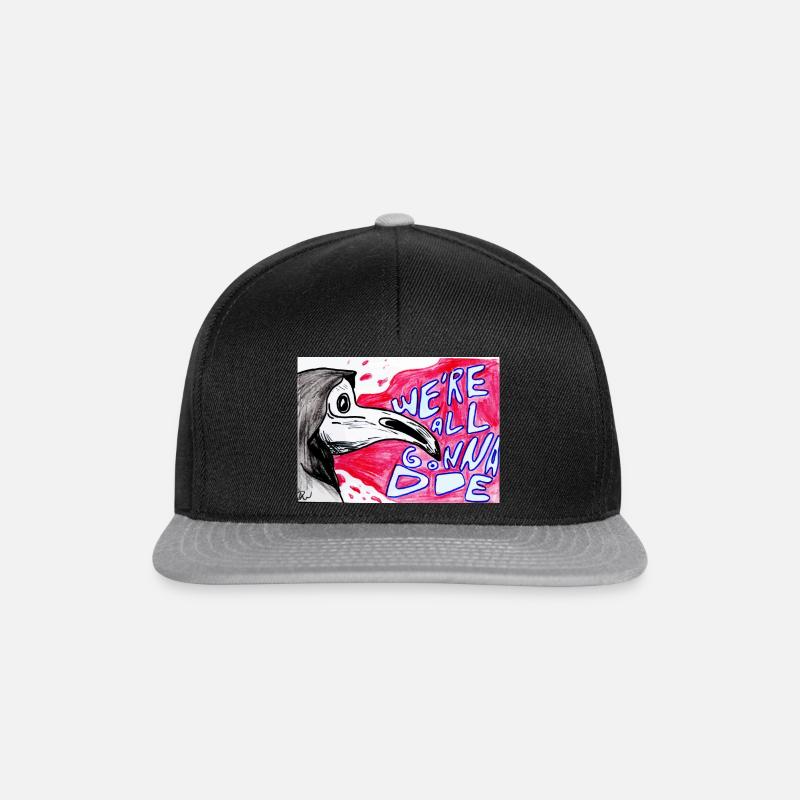 Wir werden alle Sterben pest doctoer virus - Snapback Cap - Schwarz/Grau