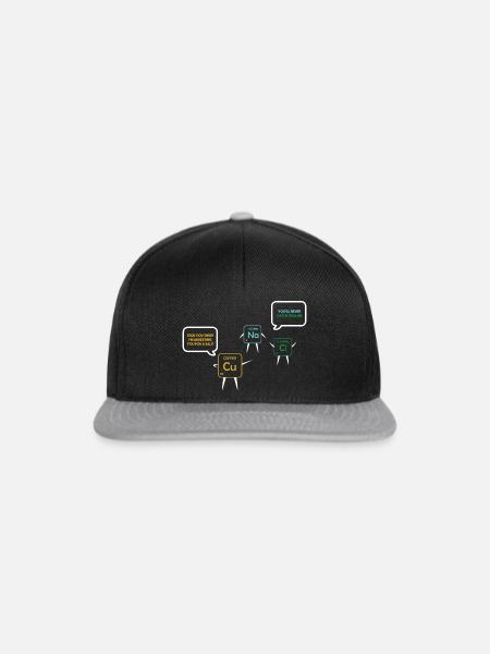 Chemielehrer Chemie Chemiker - Snapback Cap - Schwarz/Grau