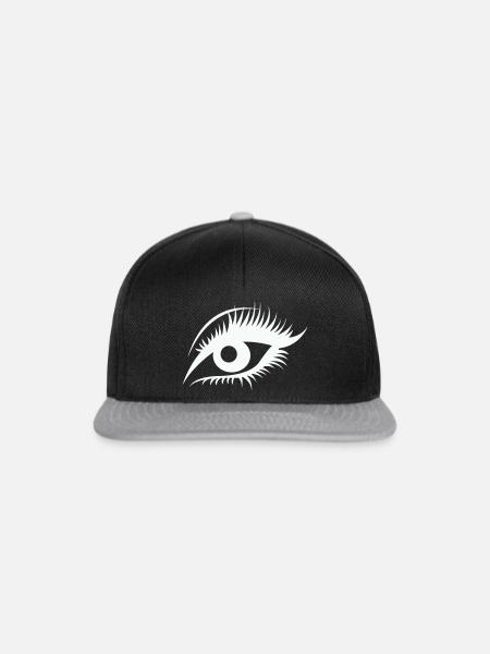 Auge - Snapback Cap - Schwarz/Grau