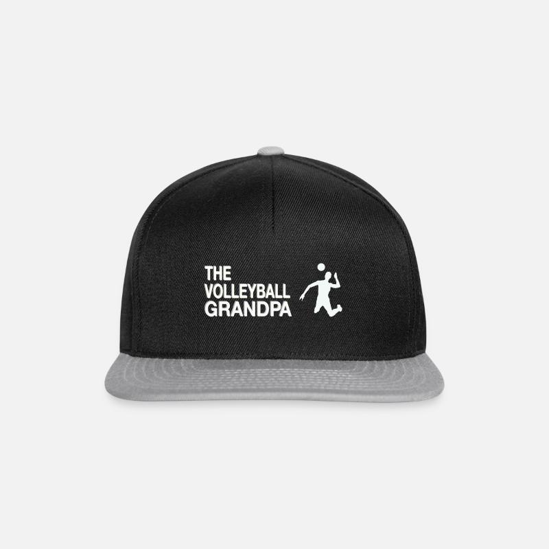 Opa Volleyball - Snapback Cap - Schwarz/Grau