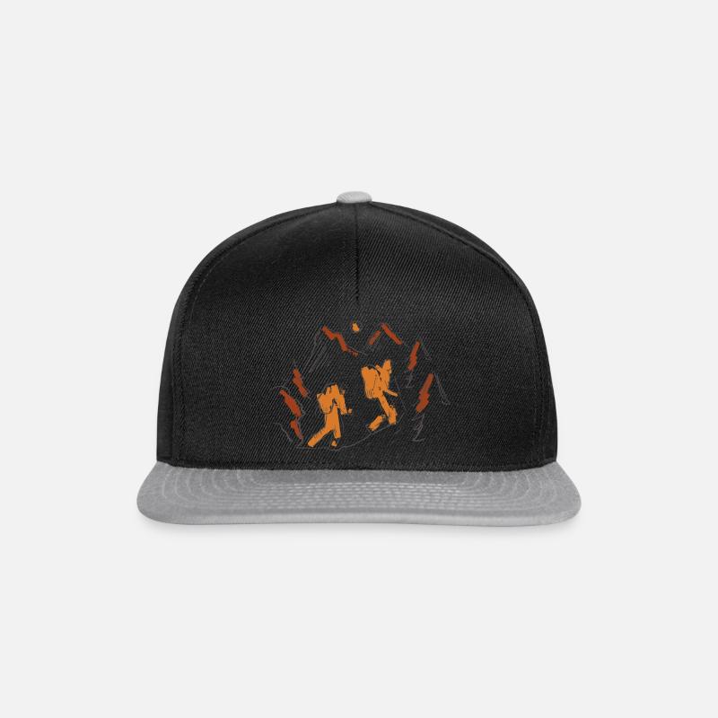 Hiking - Snapback Cap - Schwarz/Grau