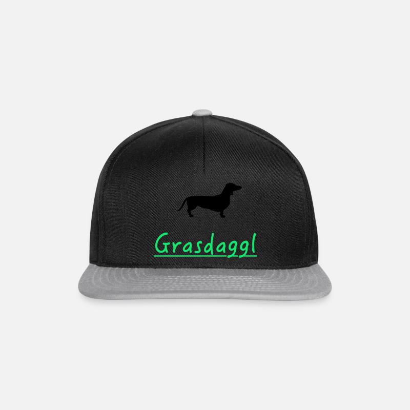 Grasdaggl Schwäbisch - Snapback Cap - Schwarz/Grau