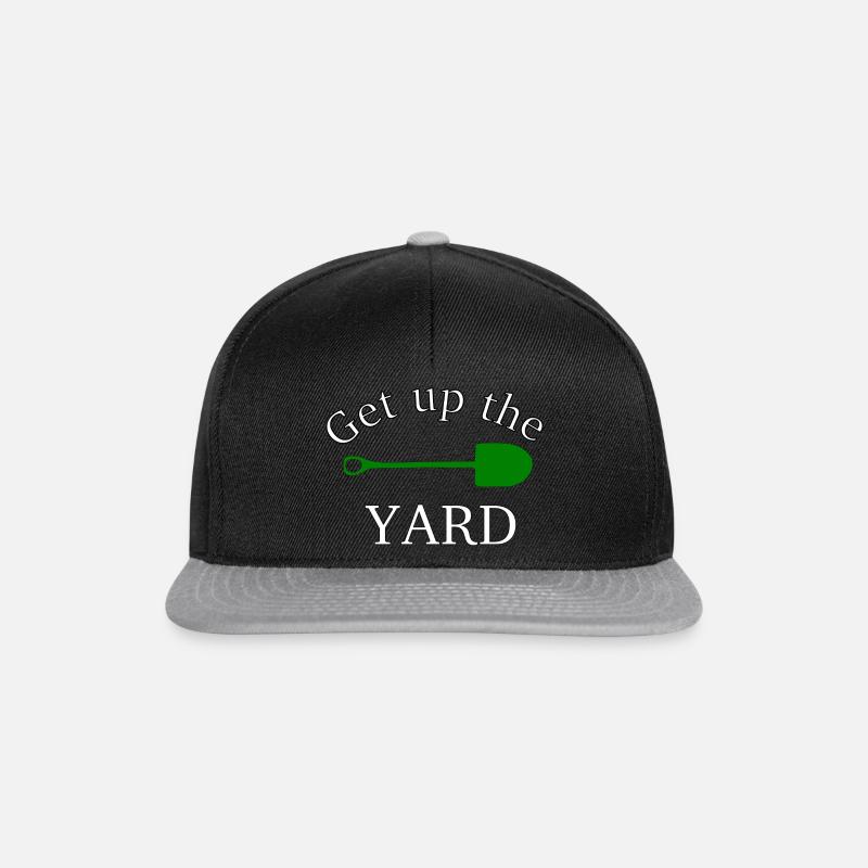 "Get up the yard" - Snapback Cap - black/grey