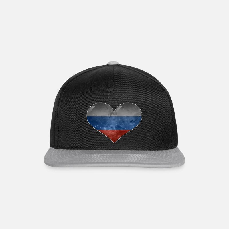 Cœur de la Russie - Casquette snapback - noir/gris