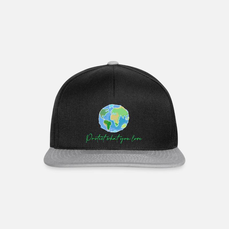 Planet - Snapback Cap - Schwarz/Grau
