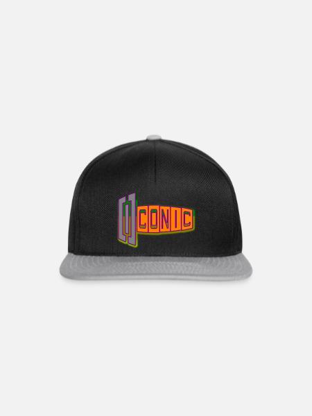 ICONIC - Snapback Cap - Schwarz/Grau