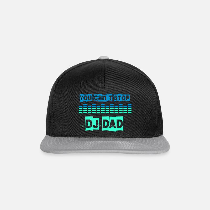you can't stop dj dad - Snapback Cap - black/grey