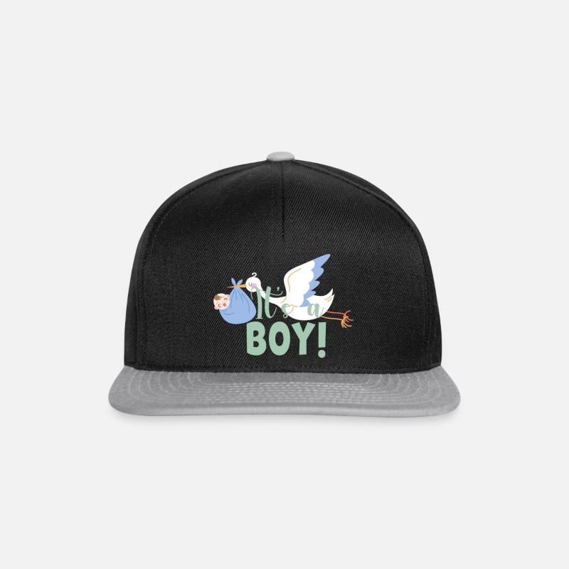 It´s a boy - Snapback Cap - Schwarz/Grau