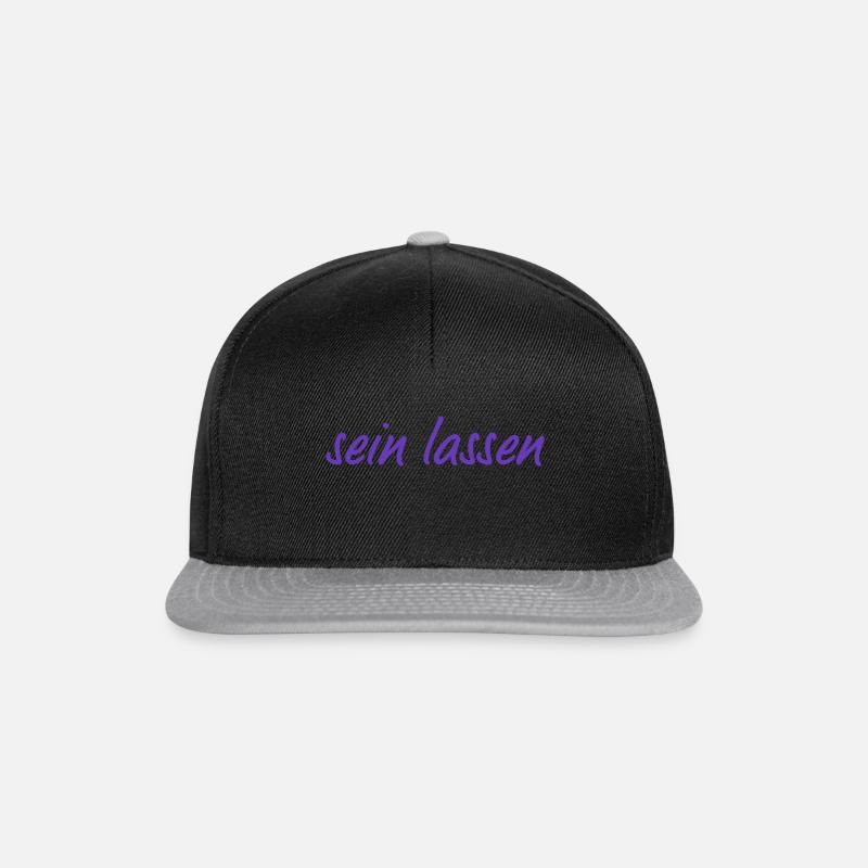 Sein lassen - Snapback Cap - Schwarz/Grau