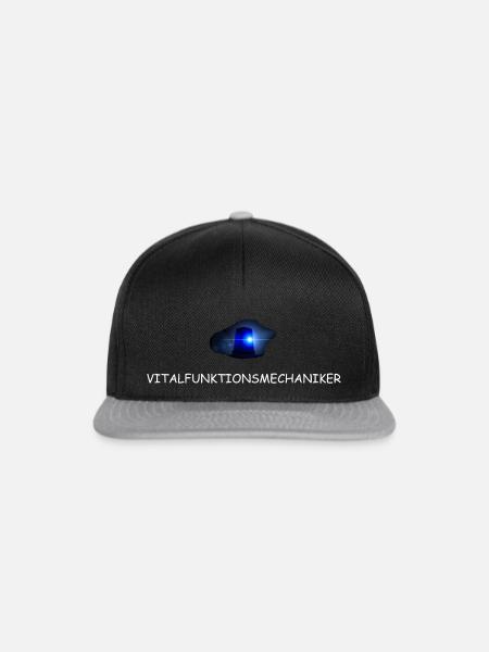 Vitalfunktionsmechaniker - Snapback Cap - Schwarz/Grau