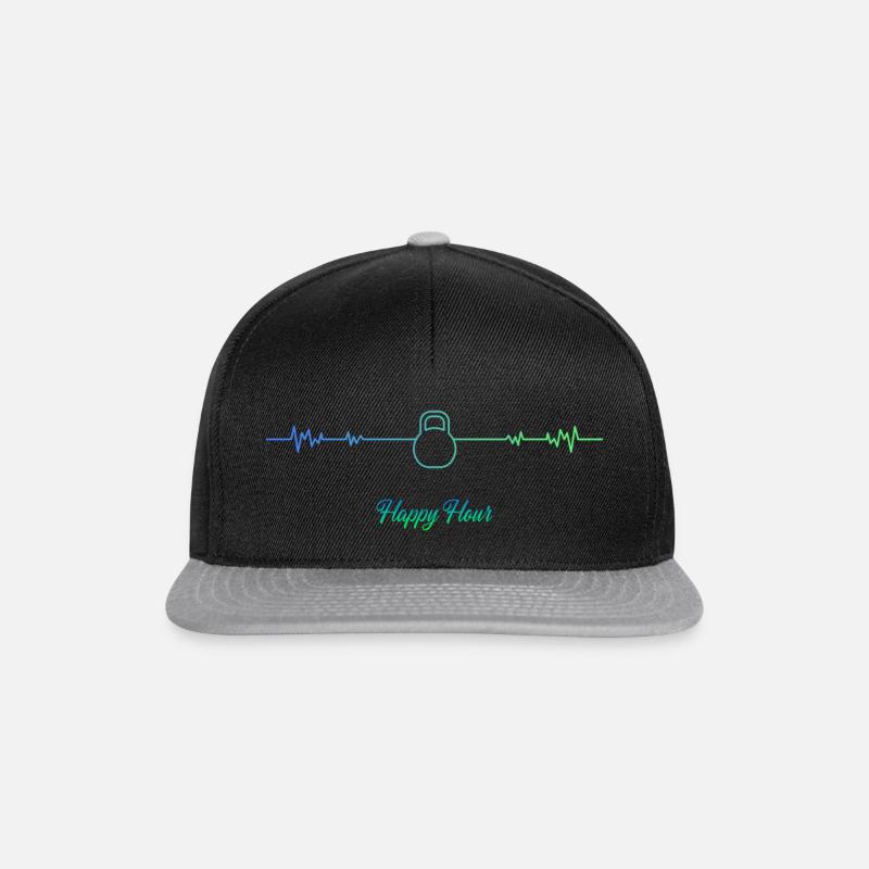 Kettlebell Training - Snapback Cap - Schwarz/Grau