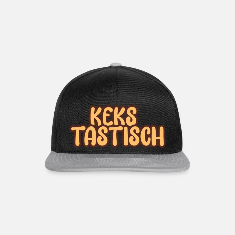 Kekstastisch Schokoladen Plätzchen - Snapback Cap - Schwarz/Grau