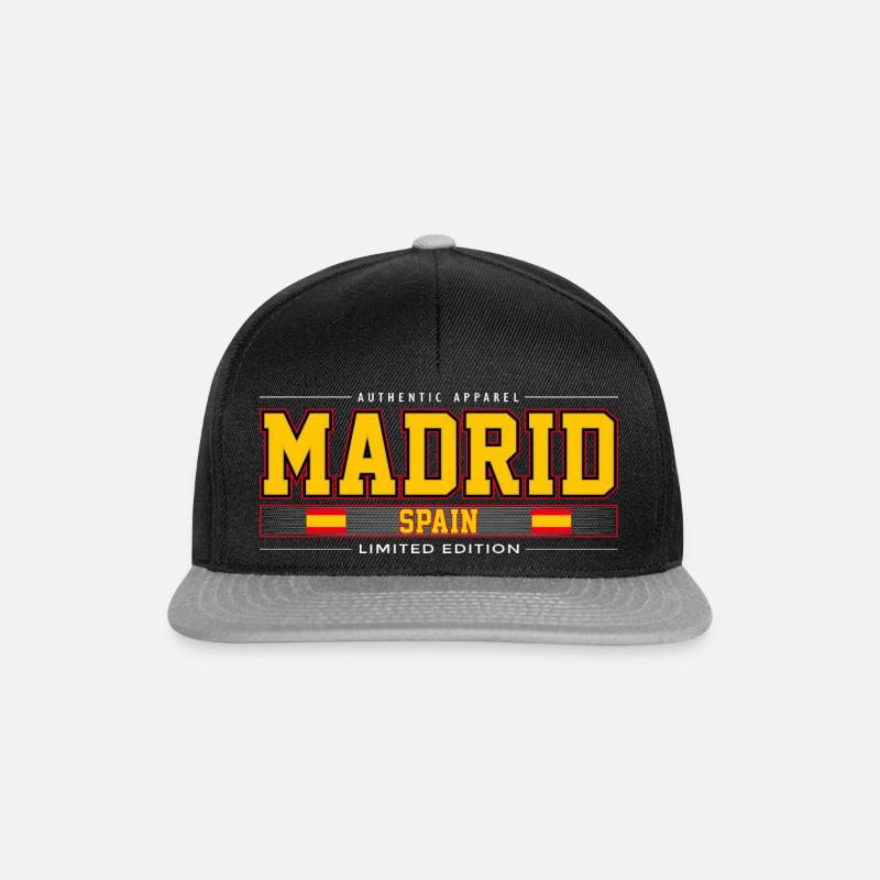 Madrid - Snapback Cap - Schwarz/Grau