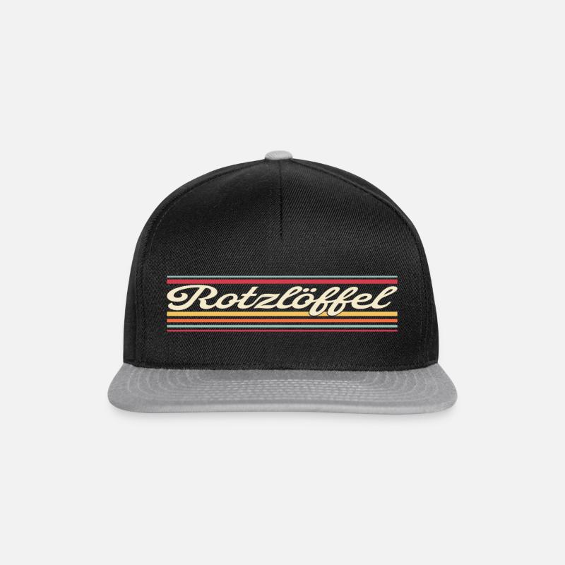 Rotz löffel - Snapback Cap - Schwarz/Grau