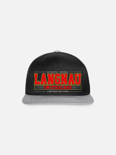 Langnau - Snapback Cap - Schwarz/Grau